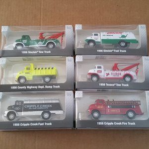 MENARDS GOLD LINE 1:48 SCALE 1956 TRUCK 6-PACK NEW 275-9015 TEXACO SINCLAIR